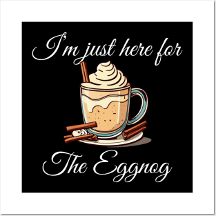 I'm Just Here For The Eggnog  festive time Classic Christmas T-Shirt Active T-Shirt Posters and Art